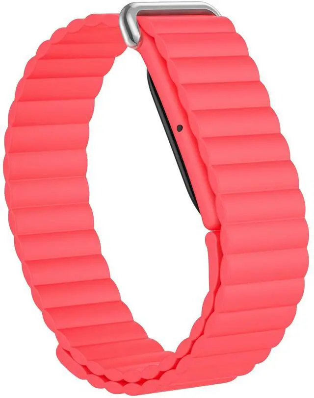 Main image of Magnetic Silicone Bands Compatible for Google Fitbit Air Active Band | Auto Quick Lock Breathable Soft Loop Strap for Fitbit Air Men Women,Comfortable Sport Replacement Wristbands Accessories