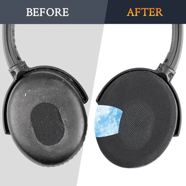 Alt view image 4 of 6 - Cooling Earpads for Bose QC3 & OE1 - Black