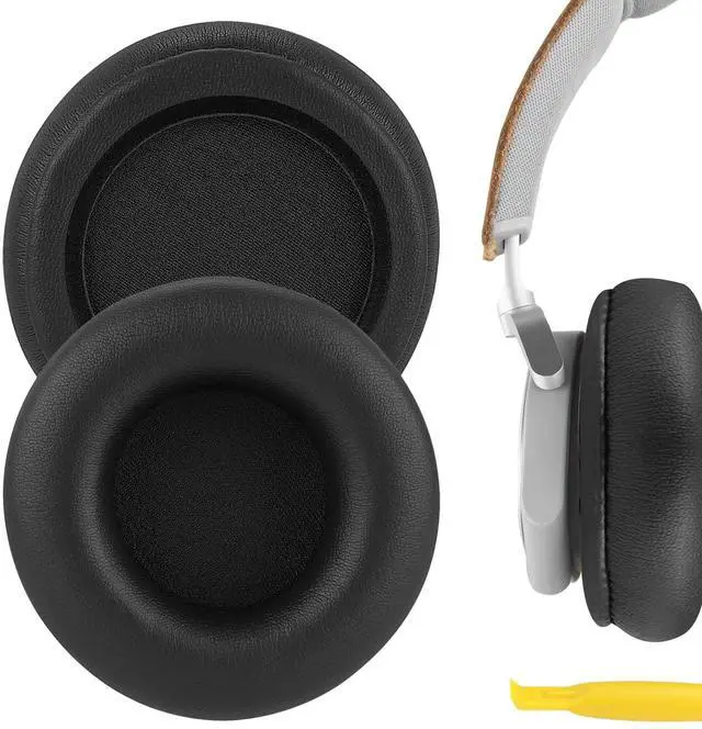 Main image of Replacement Ear Pads for Bang & Olufsen Beoplay H4/ H6/ H7/ H9/ H9i/ HX, Portal Headphones Ear Cushions, Repair Parts with Video Guide (Black/No Plastic Clip)