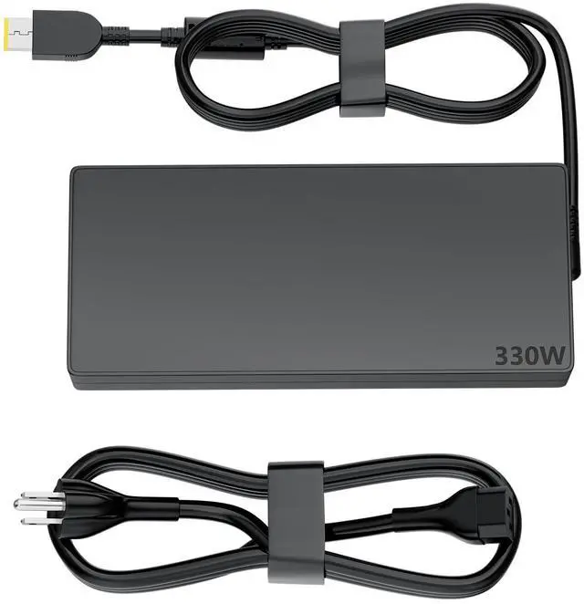 Main image of 330W GaN Laptop Charger for Lenovo Legion ThinkPad Gaming AC Adapter | 20V 16.5A Compatible with Lenovo Legion 16IRX8 16IRX8H, ADL330SDC3A GX21M50608, Fast Charging Slim Square Tip Supply Cord