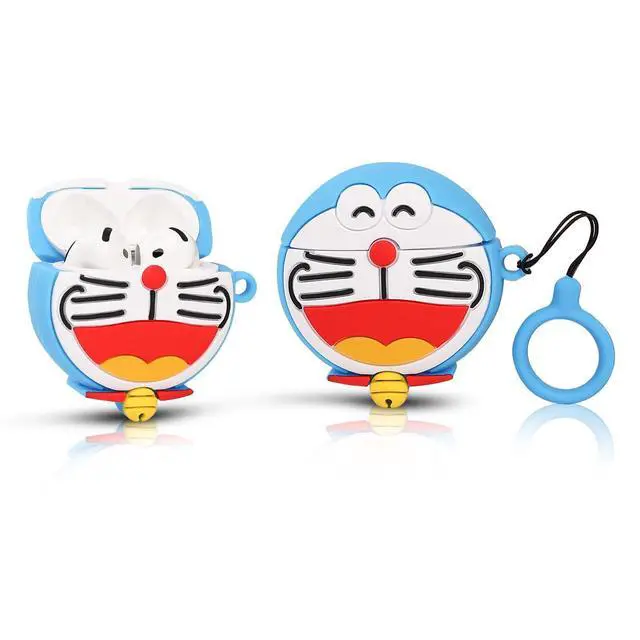 Alt view image 5 of 5 - (3Pack) Case for AirPods 4 Wireless Earbuds (2024) with Carabiner, Silicone Charging Protective Cover with Cartoon Skin Design for AirPods 4th Generation Headphones (AM+GH+GH)