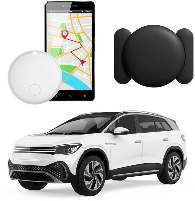 Main image of GPS Tracker for Vehicles,GPS Car Tracker with Magnetic Case,Work with Google Find My(Android Only),Real-time Global Coverage Car Locator for Truck,No Subscription&Monthly Fee/No SIM Card-White