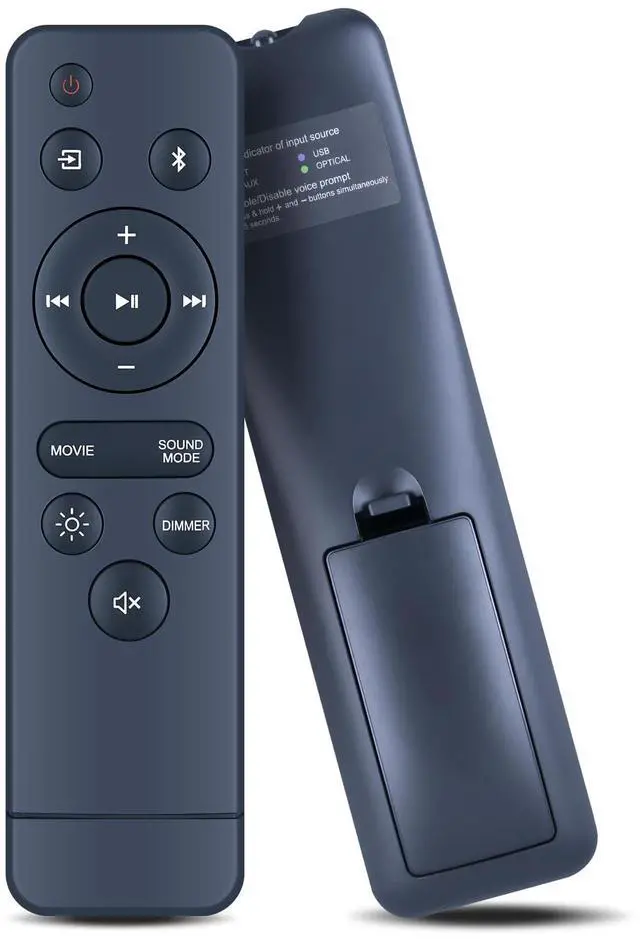 Main image of New Replacement Remote Control for Onn Soundbar 20 Inch Sound Bar Speaker 100075108