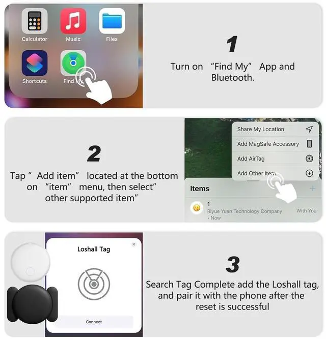 Alt view image 5 of 5 - GPS Tracker for Vehicles,GPS Car Tracker with Magnetic Case,Work with Google Find My(Android Only),Real-time Global Coverage Car Locator for Truck,No Subscription&Monthly Fee/No SIM Card-White