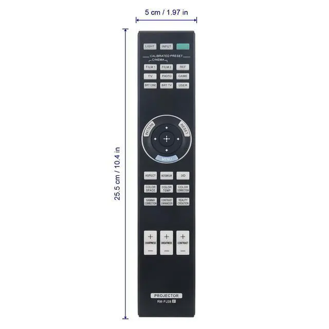 Alt view image 3 of 7 - RM-PJ28 Replace Remote Compatible with Sony 4K SXRD Home Cinema Projector | VPL-VW295ES VPL-VW285ES VPL-VZ1000ES VPL-HW45ES VPL-VW550ES VPL-VW360ES VPL-VW260ES VPL-VZ1000 VPL-HW45 VPL-HW65