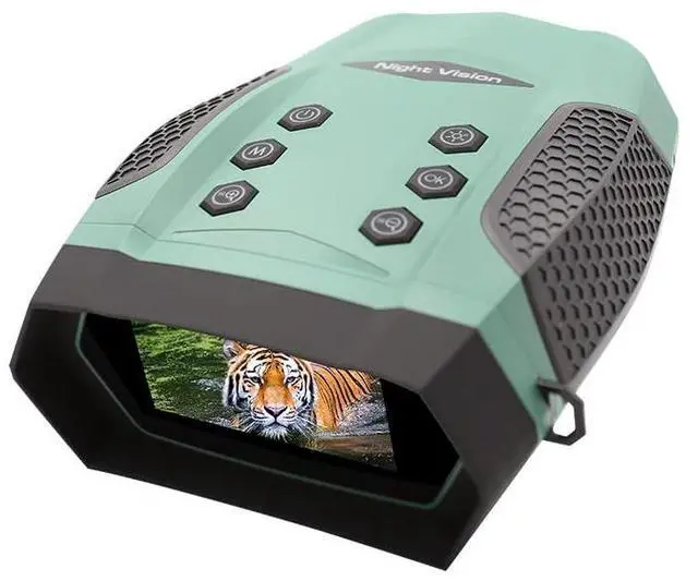 Main image of New Model Night Vision Goggles, 8X Digital Zoom Binoculars for Adults - Ergonomic Curved Design & Backlit Buttons, 3" TFT Screen, 4K Photo/Video for Hunting/Camping/Surveillance (Green)