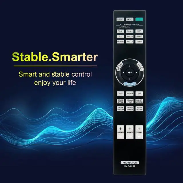 Alt view image 7 of 7 - RM-PJ28 Replace Remote Compatible with Sony 4K SXRD Home Cinema Projector | VPL-VW295ES VPL-VW285ES VPL-VZ1000ES VPL-HW45ES VPL-VW550ES VPL-VW360ES VPL-VW260ES VPL-VZ1000 VPL-HW45 VPL-HW65