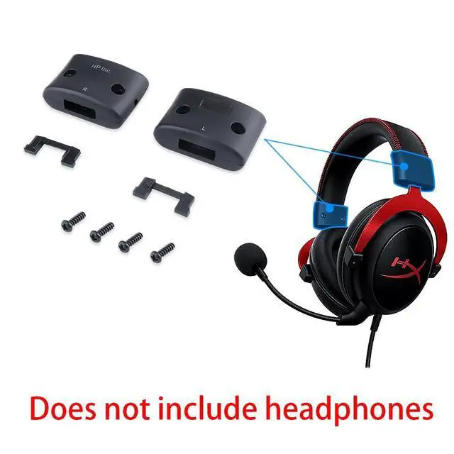 Alt view image 6 of 6 - Headband Beam Buckle Side Covers Parts Replacement for HyperX Cloud 2 Wired Gaming Headsets
