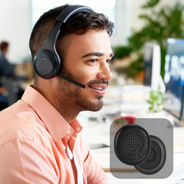 Alt view image 6 of 7 - Earpads for Logitech H800, Protein Leather Black Perfect Fit, Simple Quick Install, Noise Isolation, Enhanced Durability, Ergonomic, Long Sessions, High-Density Foam