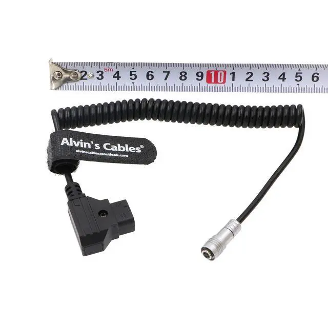 Alt view image 3 of 7 - PORTKEYS BM5 BM7 Monitor Power Cable D-TAP to 4 Pin Female Coiled Power Cord