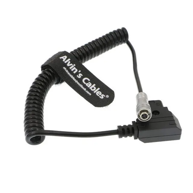 Alt view image 7 of 7 - PORTKEYS BM5 BM7 Monitor Power Cable D-TAP to 4 Pin Female Coiled Power Cord