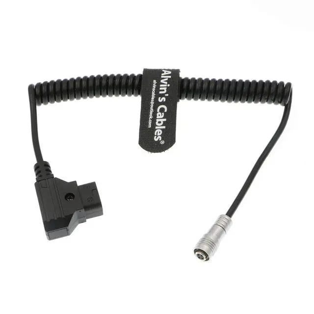 Alt view image 6 of 7 - PORTKEYS BM5 BM7 Monitor Power Cable D-TAP to 4 Pin Female Coiled Power Cord