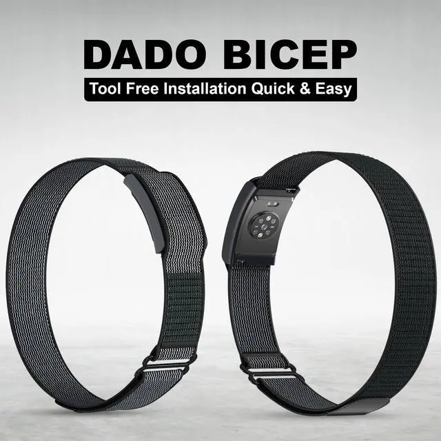 Alt view image 4 of 7 - Bicep Nylon Replacement Band, Compatible with Amazfit Helio Strap Adjustable, Breathable Sport Band for Fitness Tracker, Comfortable for All-Day Wear