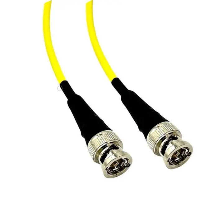 Alt view image 4 of 7 - 12G-SDI BNC to BNC Broadcast Video Cable, 4855R Mini RG59, 10 FT, Yellow