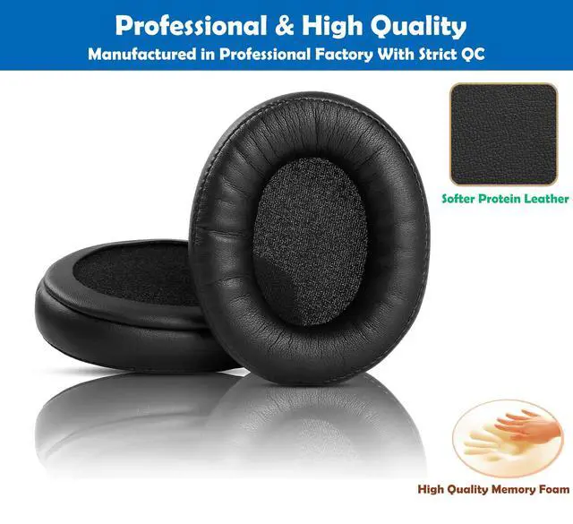Alt view image 3 of 6 - Professional Earpads Cushion Replacement Compatible with VIPEX Active Noise Cancelling (BH001) Wireless Headphones Ear Pads with Skin-Friendly Leather and Memory Foam
