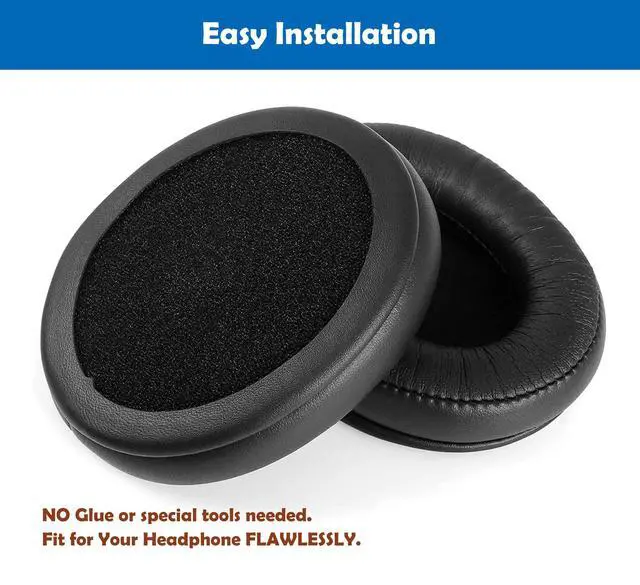 Alt view image 4 of 6 - Professional Earpads Cushion Replacement Compatible with VIPEX Active Noise Cancelling (BH001) Wireless Headphones Ear Pads with Skin-Friendly Leather and Memory Foam