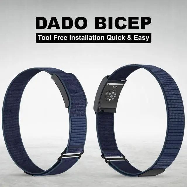 Alt view image 4 of 7 - Bicep Nylon Replacement Band, Compatible with Amazfit Helio Strap Adjustable, Breathable Sport Band for Fitness Tracker, Comfortable for All-Day Wear