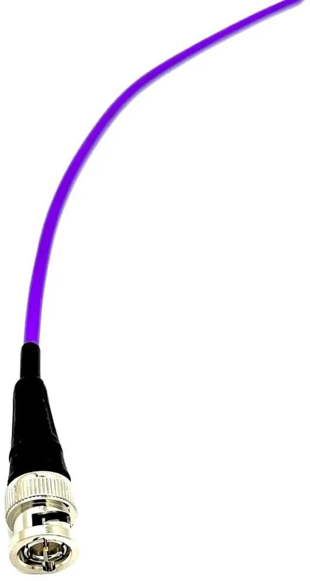 Main image of 12G-SDI BNC to BNC Broadcast Video Cable, 4855R Mini RG59, 10 FT, Violet
