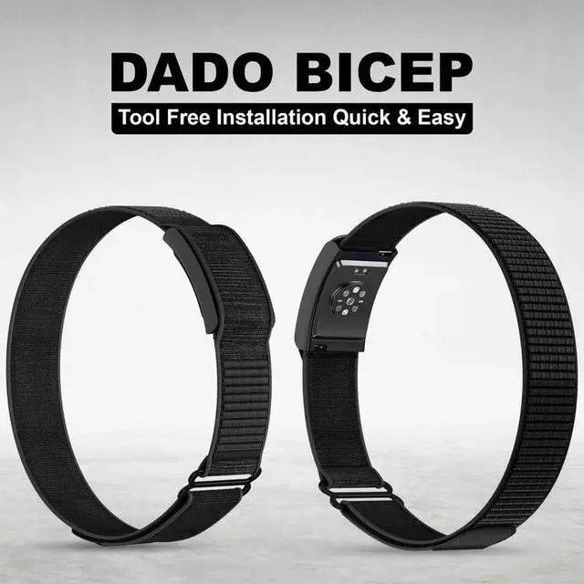 Alt view image 4 of 7 - Bicep Nylon Replacement Band, Compatible with Amazfit Helio Strap Adjustable, Breathable Sport Band for Fitness Tracker, Comfortable for All-Day Wear