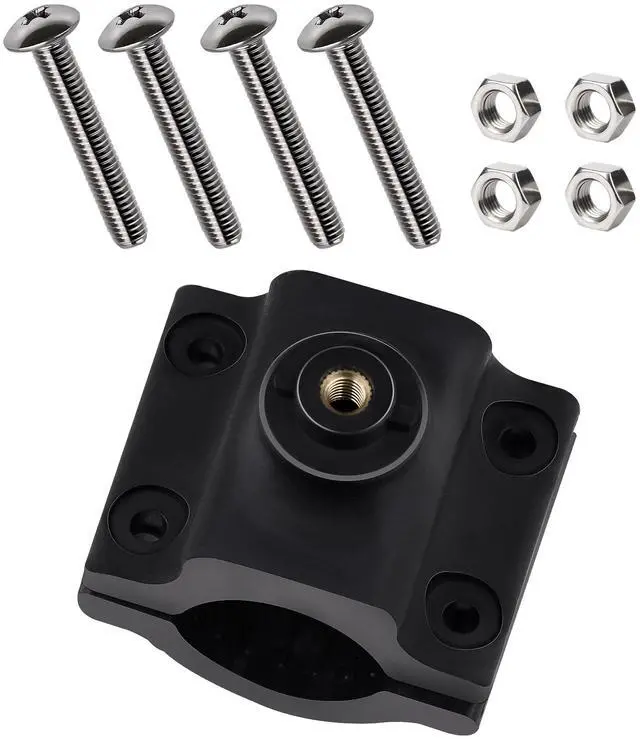 Main image of Clamp Style Mount/Transducer Clamp Mount,1"-1-1/2" OD | Fit for Lowrance Eagle Eye 9 Sonar Sensor,Fit for 1" to 1.5" OD Pole,For Marine Support Rods,Trolling Poles and Boat Brackets