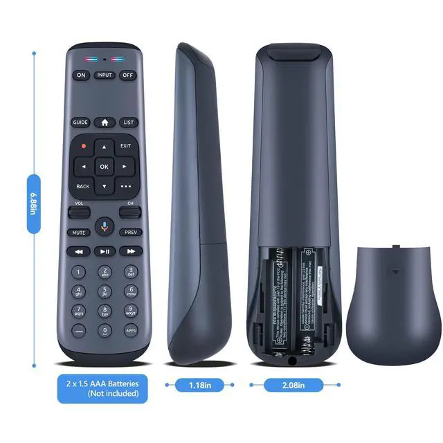 Alt view image 7 of 7 - Replacement for AT&T DirecTV Voice Remote Control, Compatible with RC82V RC83V C71KW-200 C71KW-400 4K Streaming Midea Player Receiver, for Osprey RC4693701/01BR Set-Top Boxes