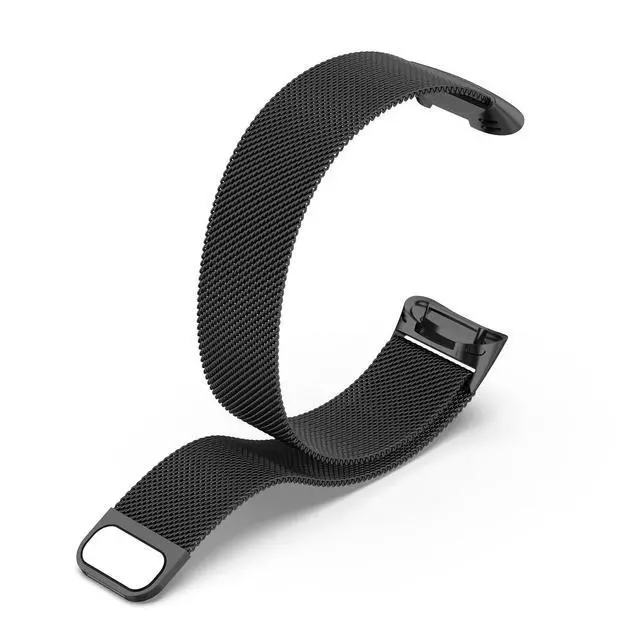 Alt view image 6 of 6 - Metal Band Compatible with Fitbit Charge 6 / Charge 5, Milanese Stainless Steel Mesh Replacement Strap, Adjustable Magnetic Loop Wristband for Men Women