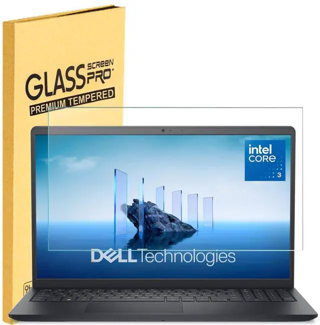 Main image of Tempered Glass Screen Protector for Dell 15 D15260/DC15250/DC15255 15.6" & Dell Pro 15 Essential PV15250/PV15255, & Inspiron 15 3530 Laptops 15.6-Inch Ultra Clear, 9H Hardness
