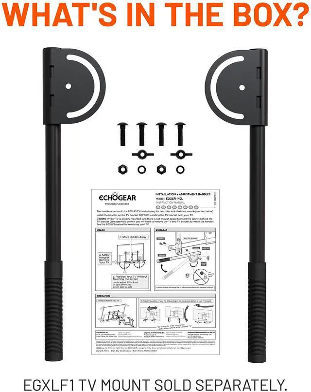 Alt view image 4 of 6 - Adjustable Handles for EGXLF1 Mount