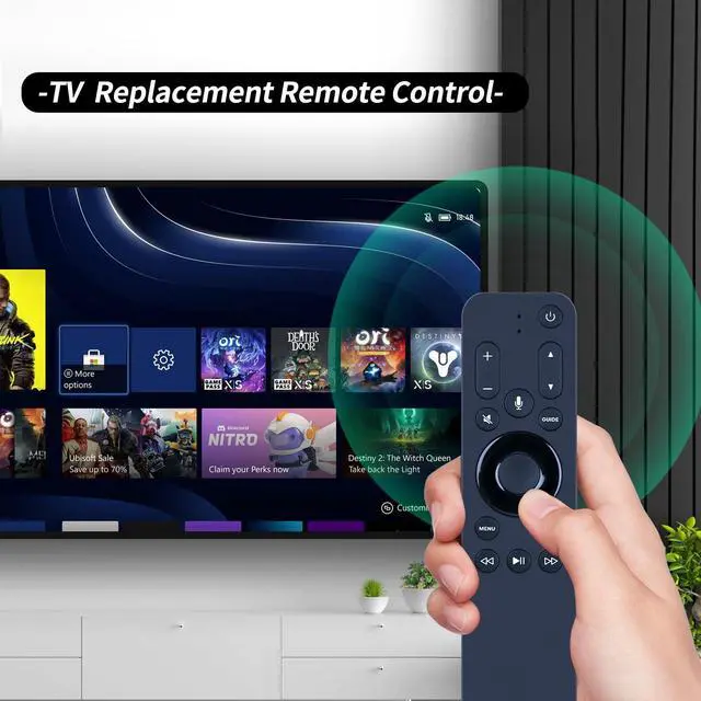 Alt view image 2 of 7 - URC1110 New Voice Replacement Remote Control fit for Apple TV - with Siri and User Manual
