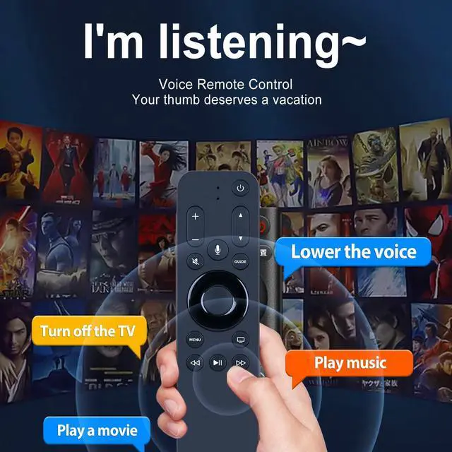 Alt view image 3 of 7 - URC1110 New Voice Replacement Remote Control fit for Apple TV - with Siri and User Manual