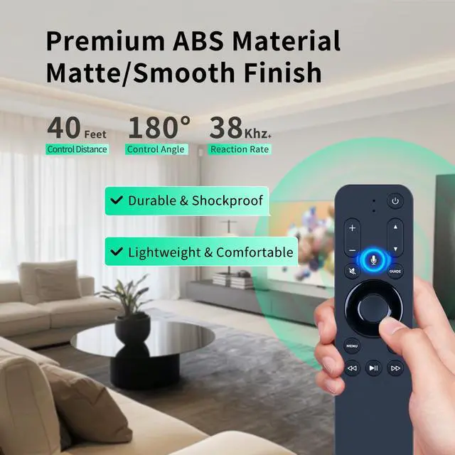 Alt view image 5 of 7 - URC1110 New Voice Replacement Remote Control fit for Apple TV - with Siri and User Manual