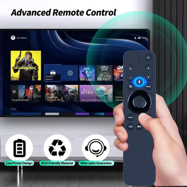 Alt view image 6 of 7 - URC1110 New Voice Replacement Remote Control fit for Apple TV - with Siri and User Manual