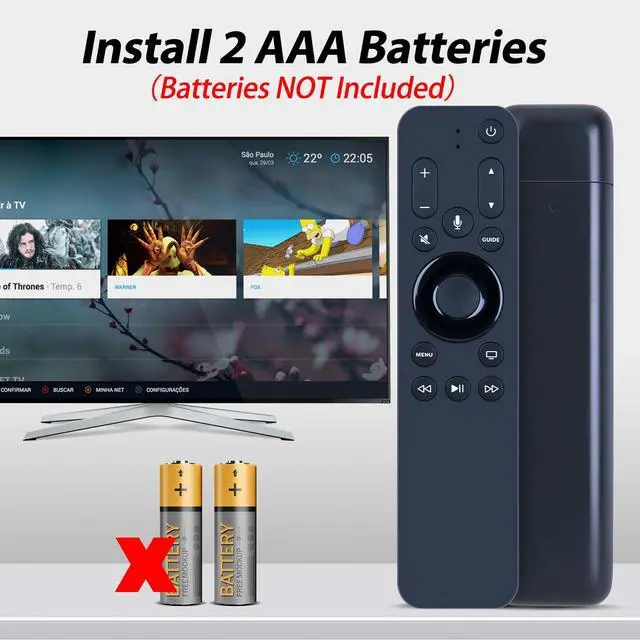 Alt view image 7 of 7 - URC1110 New Voice Replacement Remote Control fit for Apple TV - with Siri and User Manual