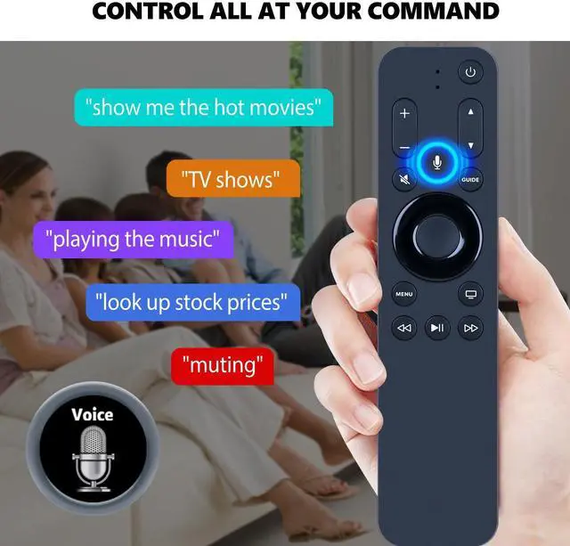 Alt view image 2 of 6 - Replacement Voice Remote Control for Apple TV Siri URC1110