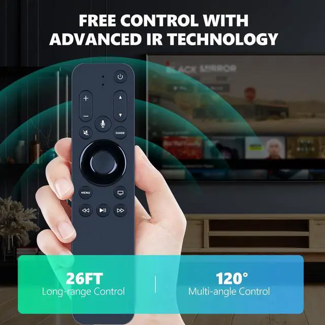 Alt view image 4 of 6 - Replacement Voice Remote Control for Apple TV Siri URC1110