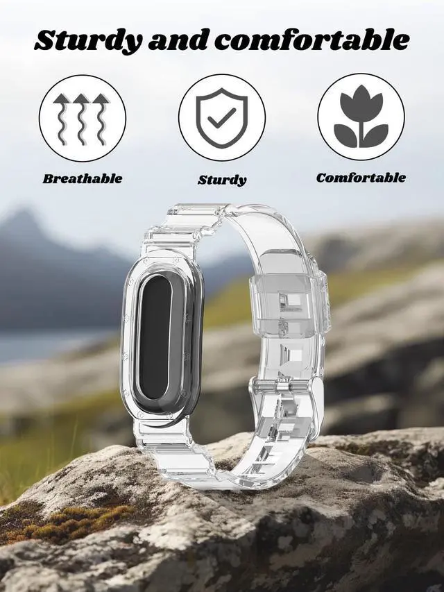 Alt view image 5 of 7 - Compatible with Google Fitbit Air Watch. Soft, durable, skin-friendly replacement band for all-day comfortable wear