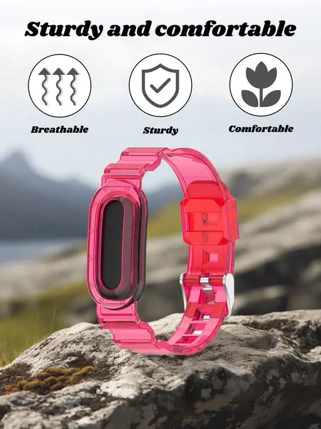 Alt view image 5 of 7 - Compatible with Google Fitbit Air Watch. Soft, durable, skin-friendly replacement band for all-day comfortable wear