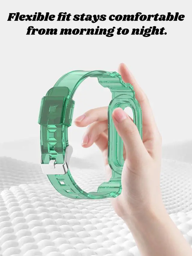 Alt view image 3 of 7 - Compatible with Google Fitbit Air Watch. Soft, durable, skin-friendly replacement band for all-day comfortable wear