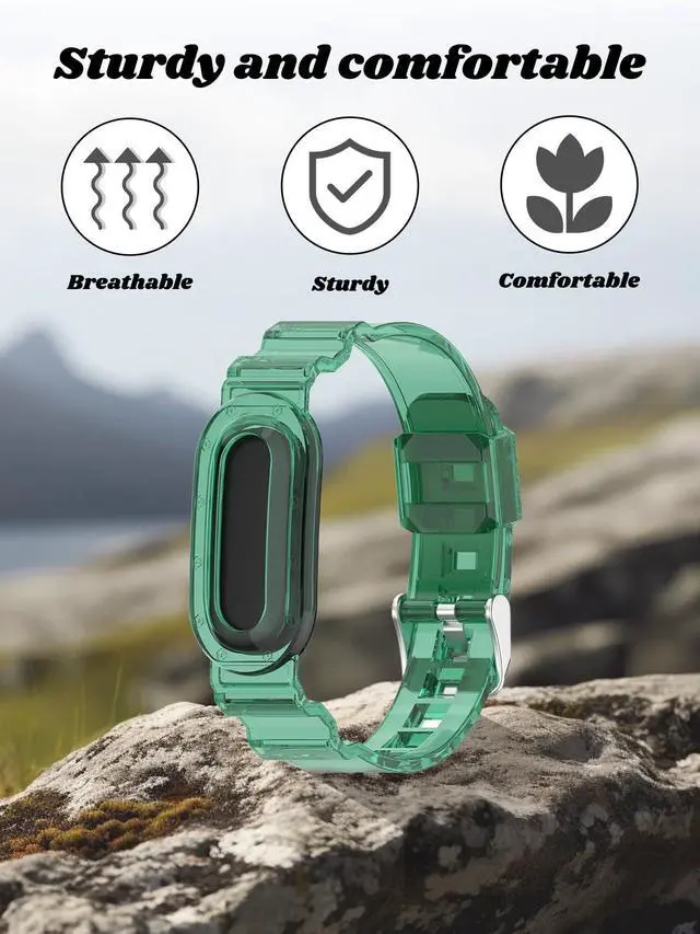 Alt view image 5 of 7 - Compatible with Google Fitbit Air Watch. Soft, durable, skin-friendly replacement band for all-day comfortable wear
