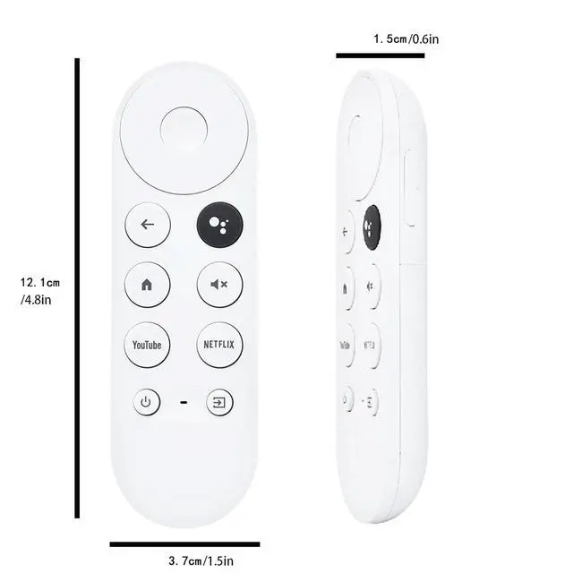 Alt view image 2 of 6 - 2 Pack G9N9N New Replacement Remote Control Compatible with Google Chromecast Voice Smart TV 4k, (Only Compatible with Snow Chromecast Google) GA01409-US, GA01919-US, GA01920-US, GA01923-US