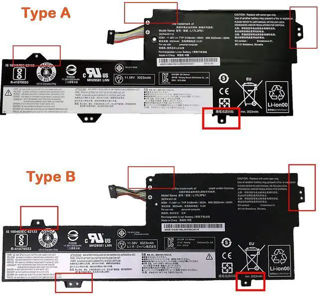 Alt view image 2 of 7 - L17L3P61 L17M3P61 L17C3P61 Laptop Battery for Lenovo IdeaPad 320S-13IKB Yoga 330-11IGM 720-12IKB Flex 6-11IGM Xiaoxin 7000-13 V330S-13IKB Series 5B10N87357 5B10N87358 5B10N87359 11.58V 36Wh (Type A)