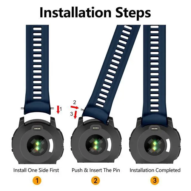 Alt view image 4 of 7 - Watch Bands Compatible with Instinct 3 Amoled/Solar 50mm