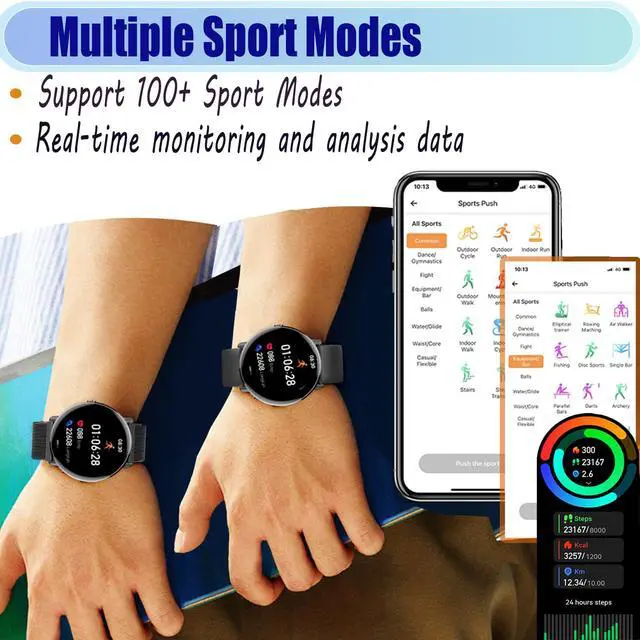 Alt view image 6 of 6 - 1.43" AMOLED SmartWatch for Men and Women, Black | Phone Call, IP68 Waterproof, Fitness Tracker