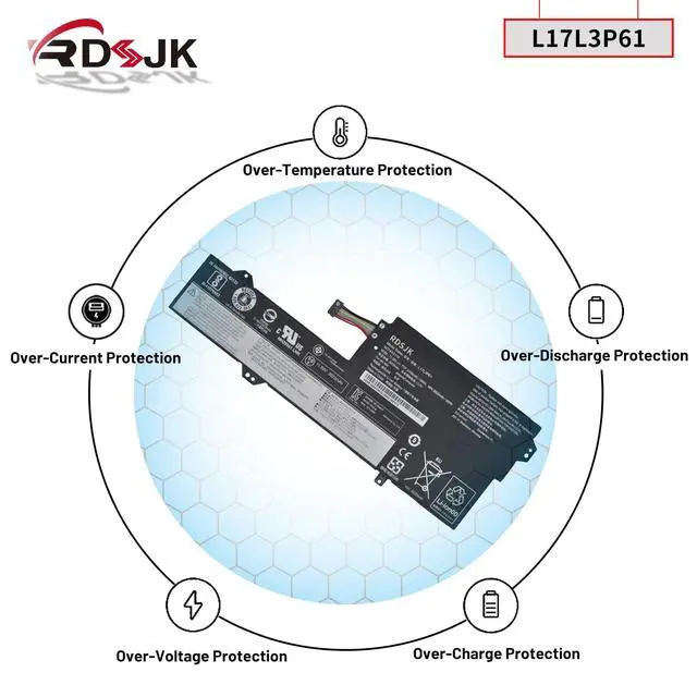 Alt view image 7 of 7 - L17L3P61 L17M3P61 L17C3P61 Laptop Battery for Lenovo IdeaPad 320S-13IKB Yoga 330-11IGM 720-12IKB Flex 6-11IGM Xiaoxin 7000-13 V330S-13IKB Series 5B10N87357 5B10N87358 5B10N87359 11.58V 36Wh (Type A)