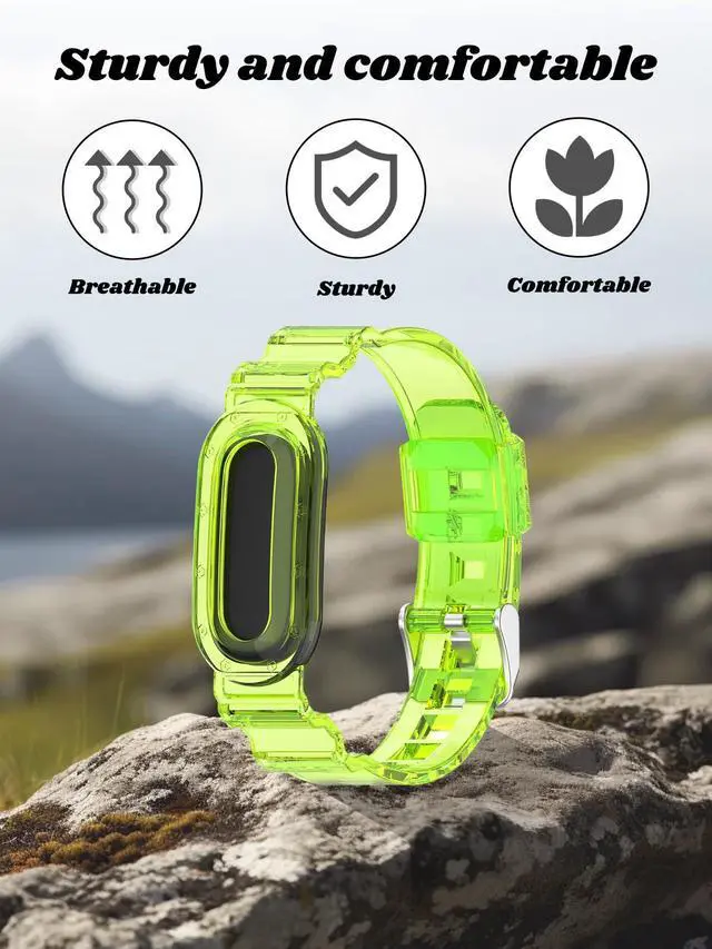 Alt view image 5 of 7 - Compatible with Google Fitbit Air Watch. Soft, durable, skin-friendly replacement band for all-day comfortable wear