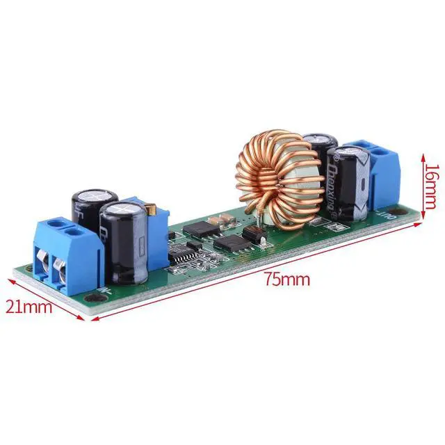 Alt view image 6 of 7 - Converter Module, DC-DC Buck Step Down Converter Adjustable Power Source Module 6.5V-60V to 1.25-30V 10A for Lithium or -Acid Battery