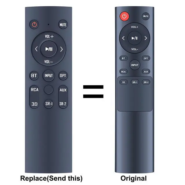Alt view image 2 of 7 - New Replacement Remote for WOHOME Surround Sound HomeTheater Soundbar S9920
