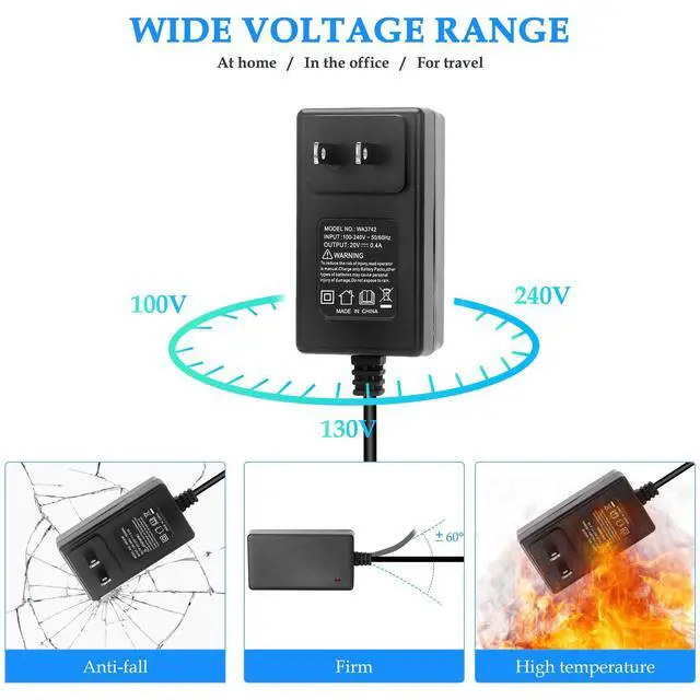 Alt view image 5 of 7 - 14.4V Charger for Aqua-Vu AV715c FishTV Scout (Blue) House-Vu & Multi-Vu Pro XD Replacement 12V Power Supply Hand-Held Underwater Viewing System Power Adapter Cord