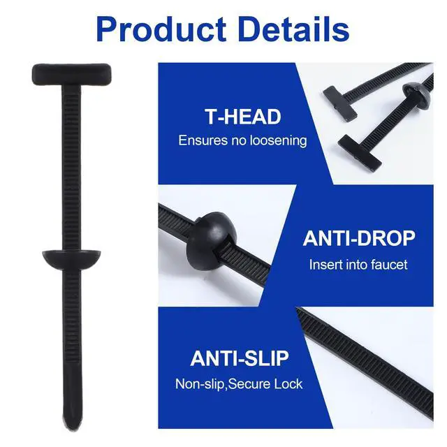 Alt view image 3 of 7 - 400 Pcs Heavy-Duty Self-Locking Cable Tie Buckle Kit Includes 2 Flush Cutters & Pliers Tip Protectors for Car Repairs, Home, Office & Outdoor Organization