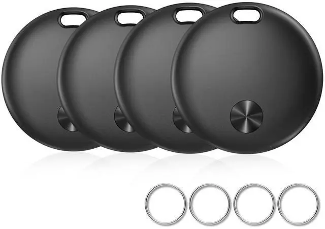 Main image of Smart Tracker Tags Works with Apple Find My APP (iOS Only), 4 Pack | Global Tracking, 92 dB Sound, Lost Mode, Lost Alerts, Replaceable Battery,MFi Certified, Privacy Protection, IP68 Waterproof